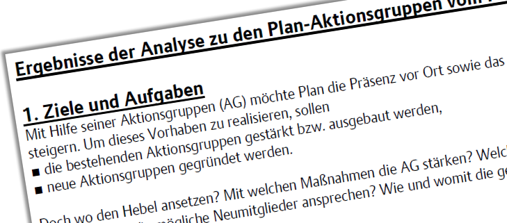 Analyse des AG-Ehrenamts