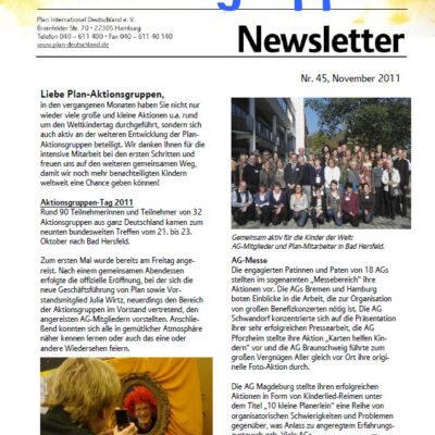 Newsletter 45, November 2011