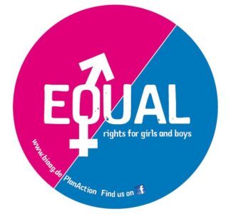 Sticker "EQUAL rights for girls and boys"