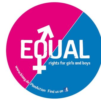 Sticker "EQUAL rights for girls and boys"