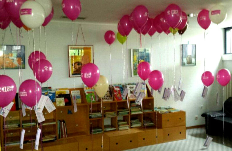 Pinke Luftballons
