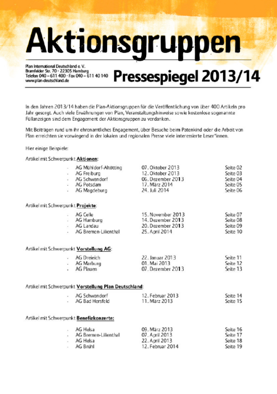 Pressespiegel