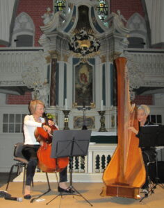 Friederike Fechner, Violoncello und Marina Paccagnella, Harfe Foto: Ines Dähnert