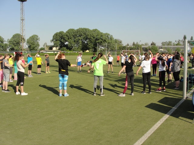 Aufwärmen vor dem Start