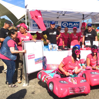 Pink Glitzerflitzer Plan International, Kinderhilfswerk,