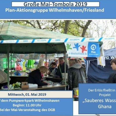 Große Mai Tombola Wilhelmshaven Friesland 2019 Flyer